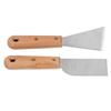 2Pcs Putty Scraper Stainless Steel Paint Scraper Set with Wood Handle Engraving Spackle Drywall