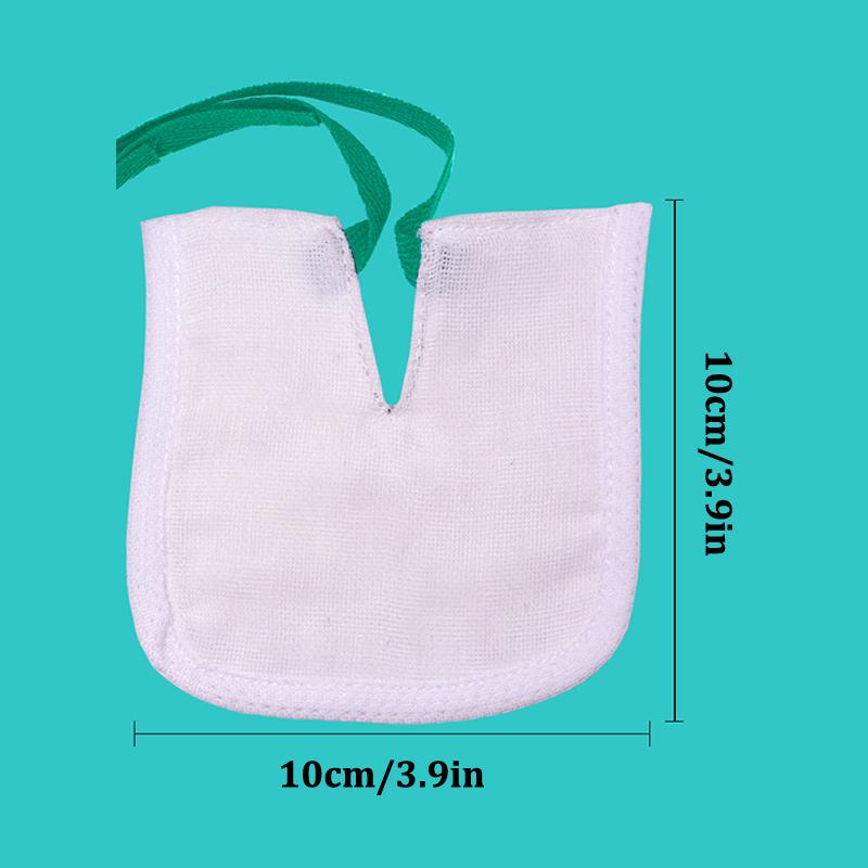 Tracheostomy Specialized Gauze V-Shaped Opening Medical Tracheal Cuff With Cord Nursing Pad Dust Cover