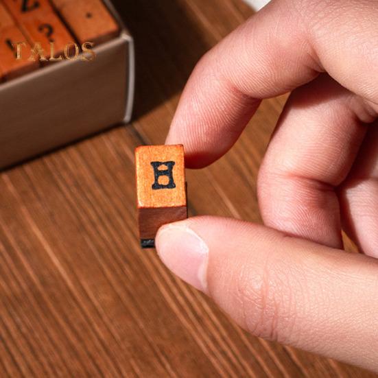 Timbri in Legno con Lettere dell'Alfabeto Bordo Liscio Set Timbri Lettere Multiuso Kit Scrapbook Fai da Te Materiali per Stampaggio