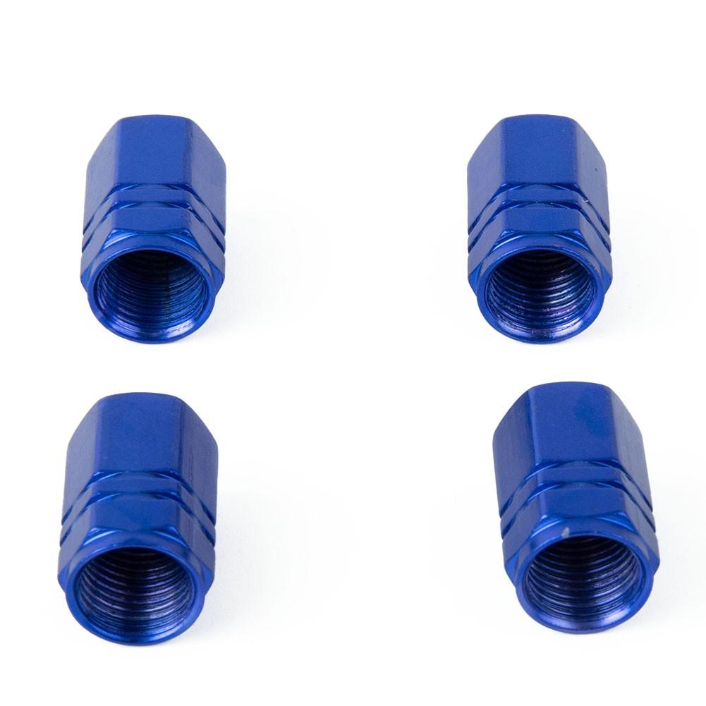 4pcs Tire Valve Black Aluminum Rims Stem Tyre Cover