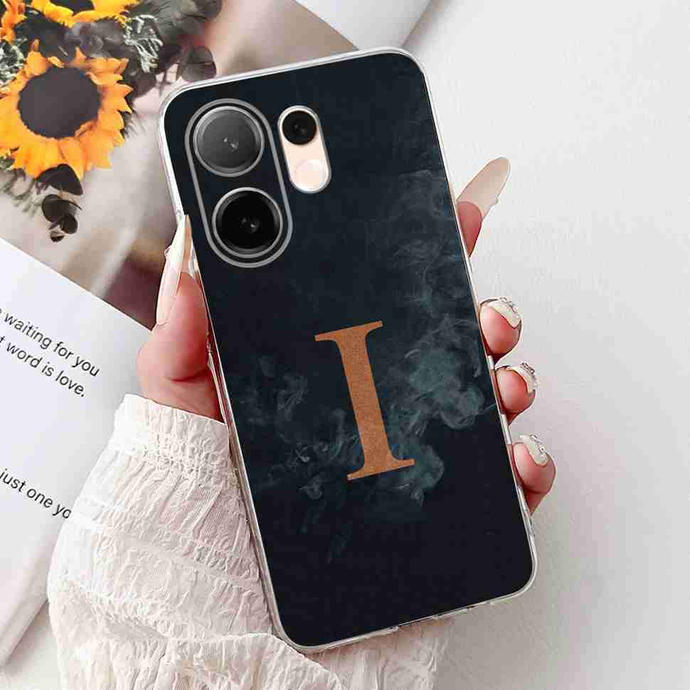 For vivo V60 5G 6.67" Case Popular Letters A-Z Crown Soft Silicone TPU Cover For Vivo v60 5G VIVO V2511 Bumper Phone Shell Coque