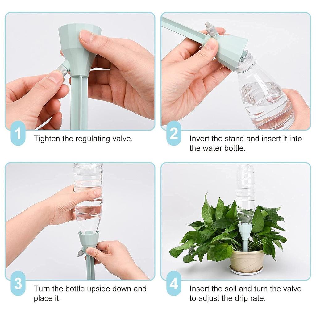 3PCNew Upgraded Plant Self Watering Spikes,Adjustable Plant Watering Devices with Slow Release Control.