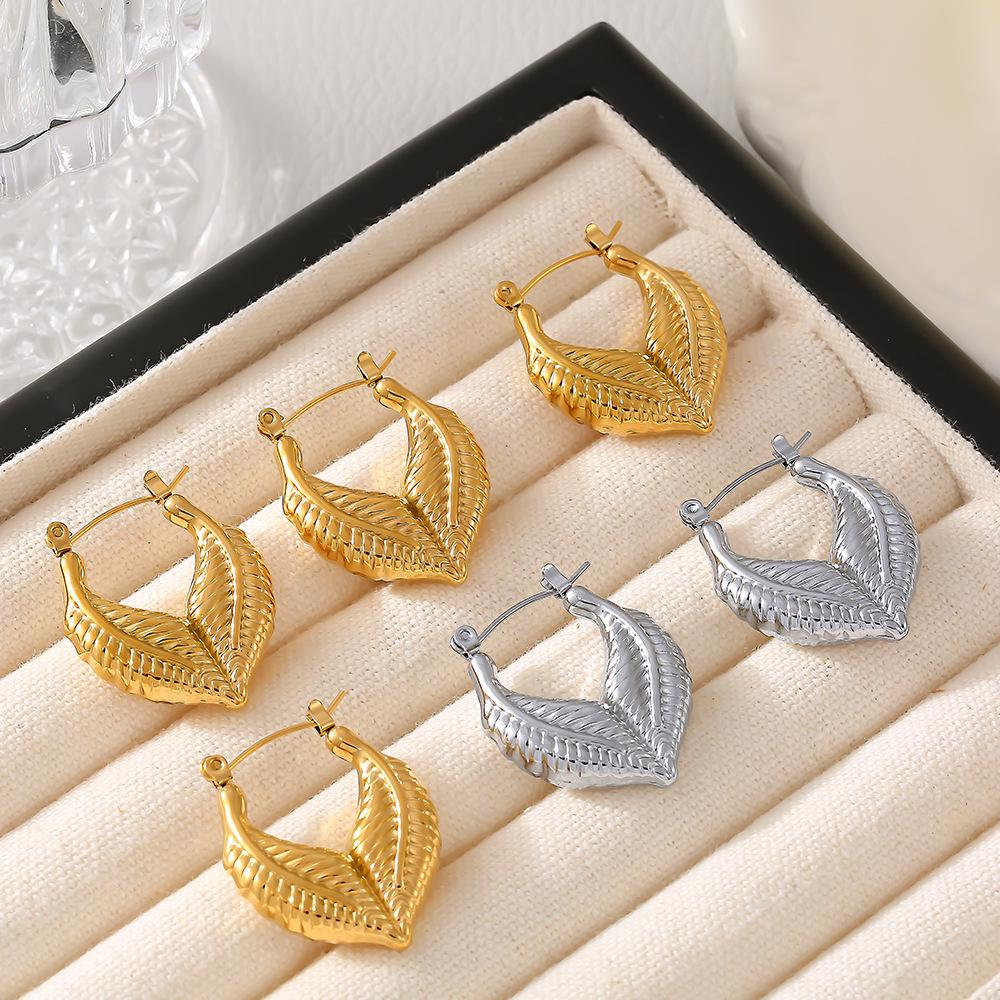 High-End Love Titanium Steel Fashion Earrings - Durable, Trendy, and Non-Fading