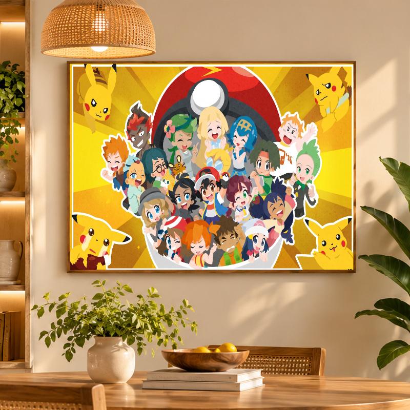 5D Diamond Painting Pokémon DIY Full Drill Diamond Art Kit Home Decoration