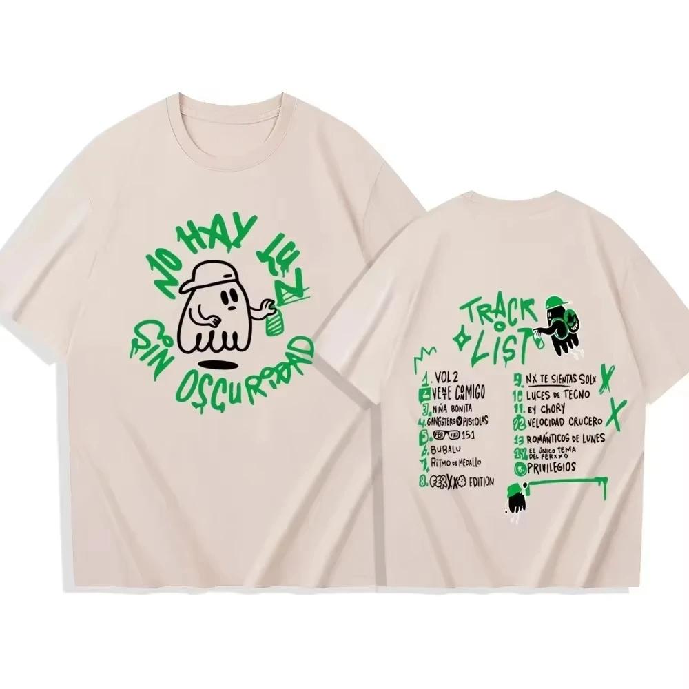 

2026 Feid Ferxxo Dont Be Afraid of The Dark Harajuku Fashion TShirt Women Crew Neck Short Sleeve Shirts Printed S