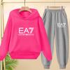 Kids Autumn Winter Hoodie  Letter Print Clothing Casual Top+Trousers 2PBoy Girl 3-12Yrs Child Gift Brand Sports Coat Jogging Set