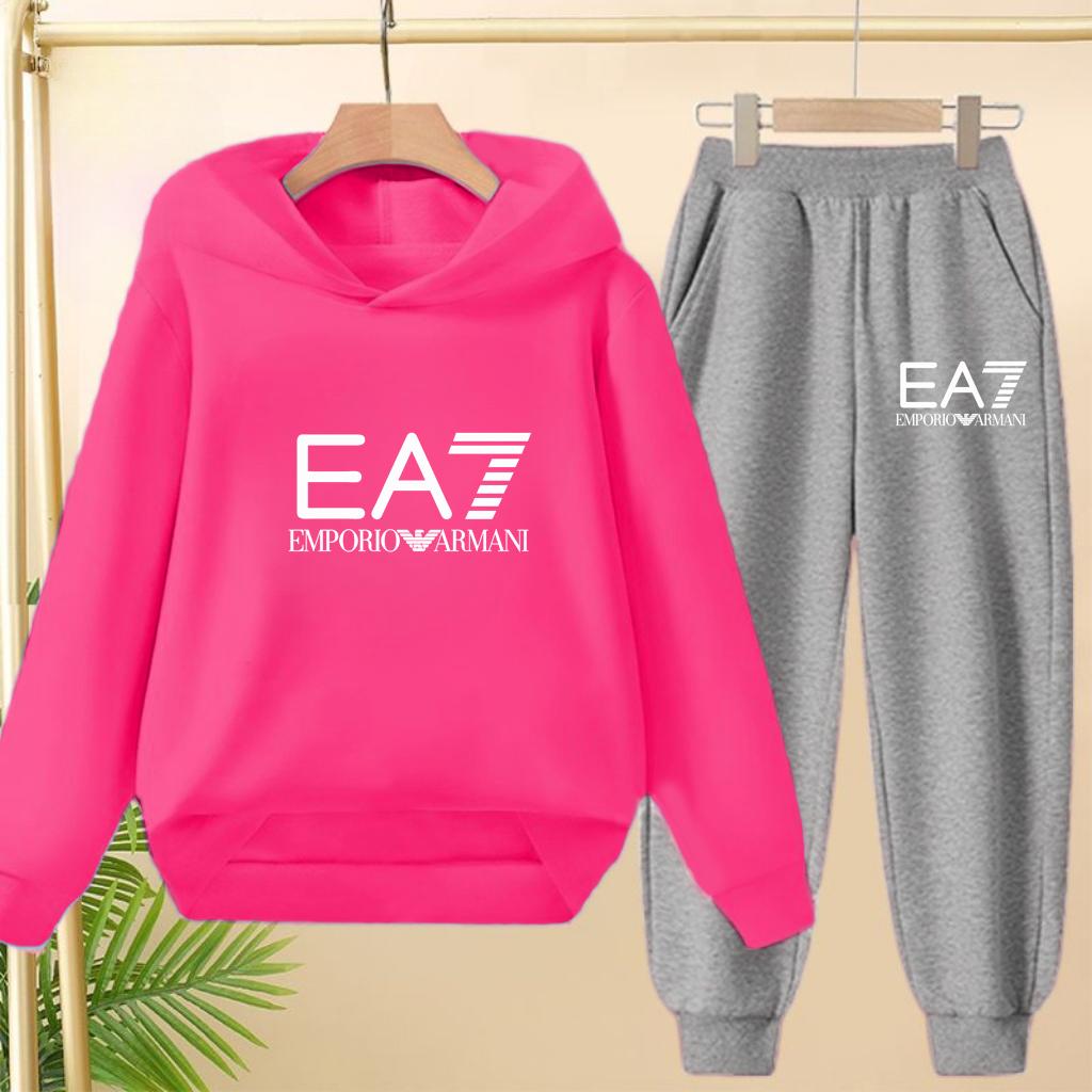 Kids Autumn Winter Hoodie Letter Print Clothing Casual Top+Trousers 2PBoy Girl 3-12Yrs Child Gift Brand Sports Coat Jogging Set