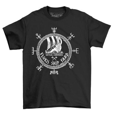 Flokis Schiffswerft Wikingerschiff T-Shirt Herren Damen Oberteile - Lustig und bereit für Raubzüge! Entfessle dein Inneres