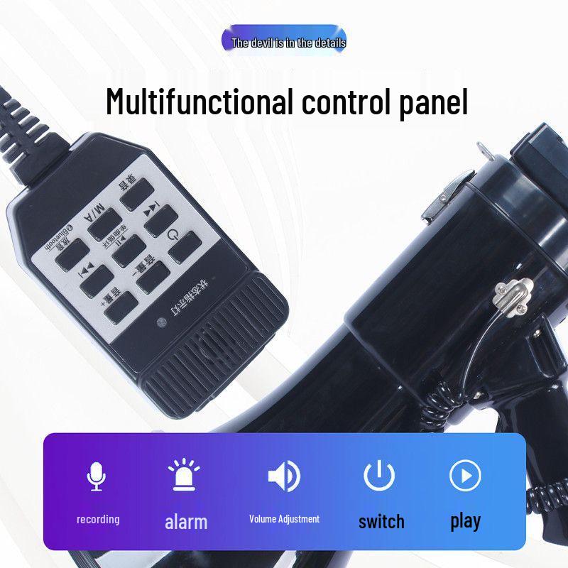 Leistungsstarkes Handheld-Bluetooth-Megafon: Militär-/Bau-Außenlautsprecherverstärker