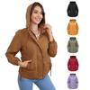 Νέο Ανοιξιάτικο και Φθινοπωρινό Casual Windbreaker Γυναικείο Χαλαρό Αντιανεμικό Μπουφάν Μακρυμάνικο Μπουφάν με κουκούλα