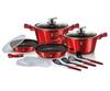 Berlinger Haus Bh-7057 Bordeauxfarbenes Kochgeschirr-Set