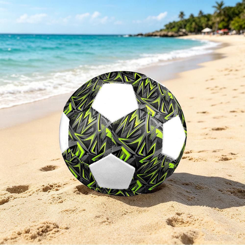 1pc Abstract Neon Lightweight PVC Training Soccer Ball, Size 5, Suitable for Indoor and Outdoor TrainingGift Y60362