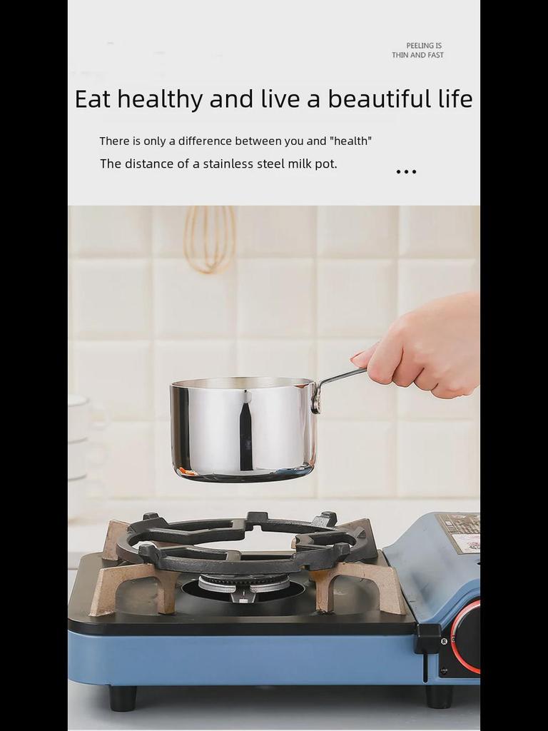 Garnek do topienia sosów i masła ze stali nierdzewnej 304: Idealny do podgrzewania mleka, nalewania oleju, gotowania cukru i nie tylko.