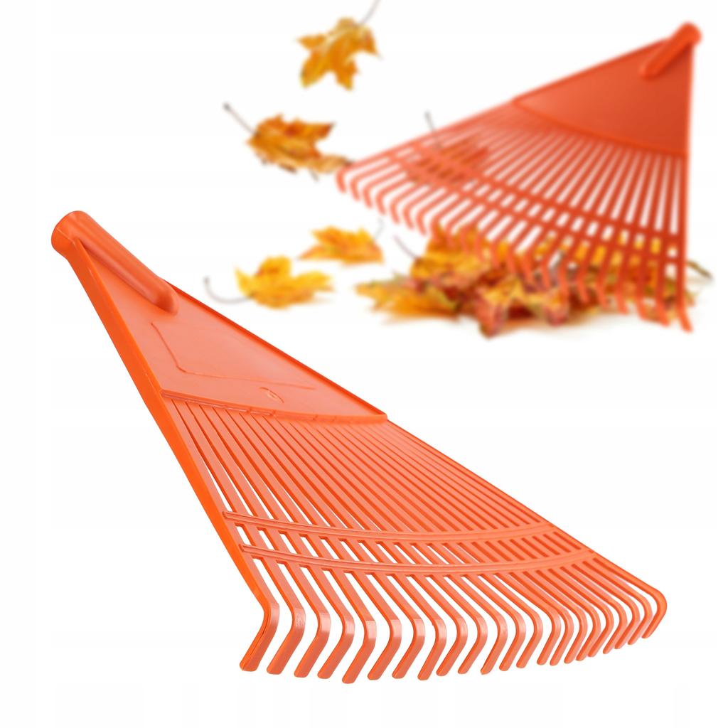 KADAX Grabie Do Liści Trawy Plastikowe Ogrodowe Bez Trzonka szerokie 60cm 22 Zęby