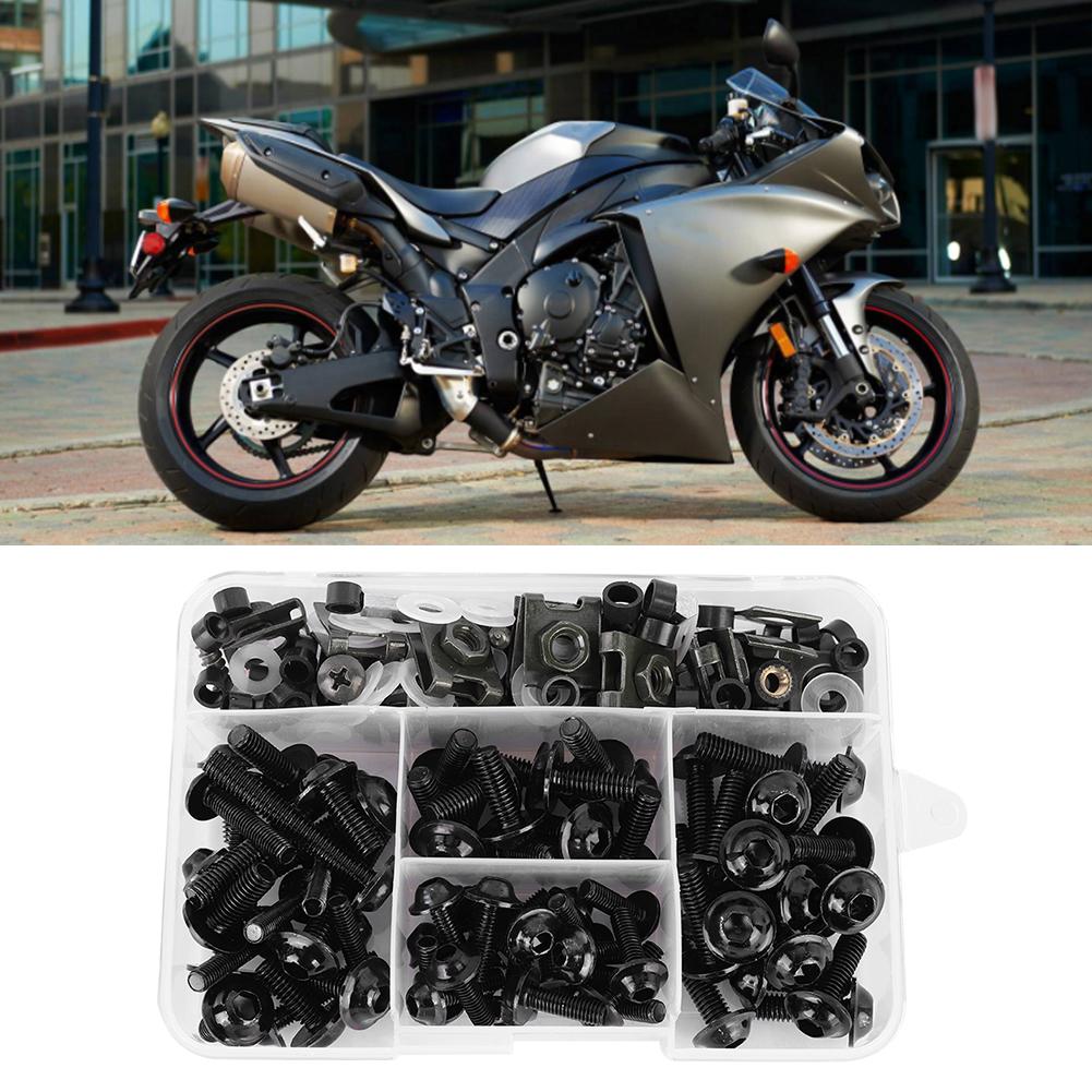 177pz Viti Moto Clip Bullone Carena Universale M5 M6 Adatto per Moto Sportive Honda