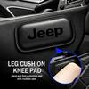 Car Interior Leg Knee Rest Pads Leather Cushion For Jeep Cherokee Wrangler JK Gladiator Compass Renegade Patriot