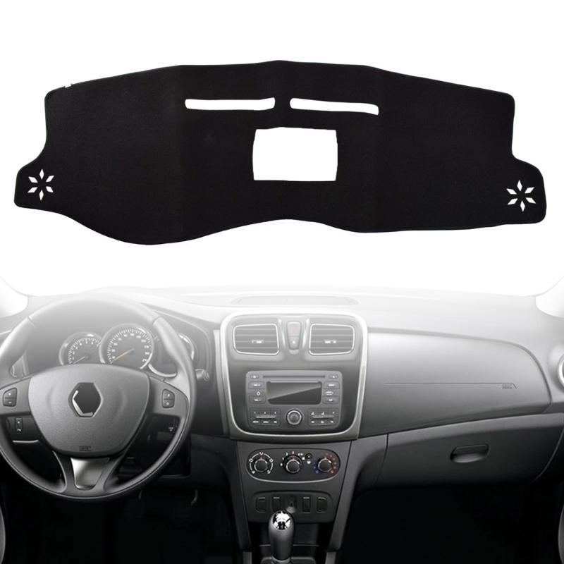 Nonwoven Fabric Dashs Board Cover Not Slip Designs Polyester Vehicle Dashboard Mat Perfect for Dacia  2014-2016 Models