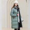 Women's Black Overcoats  Winter  Hooded Warm Down Cotton Jackets Women's Clothing Long Parkas  Thick Waterproof Coat