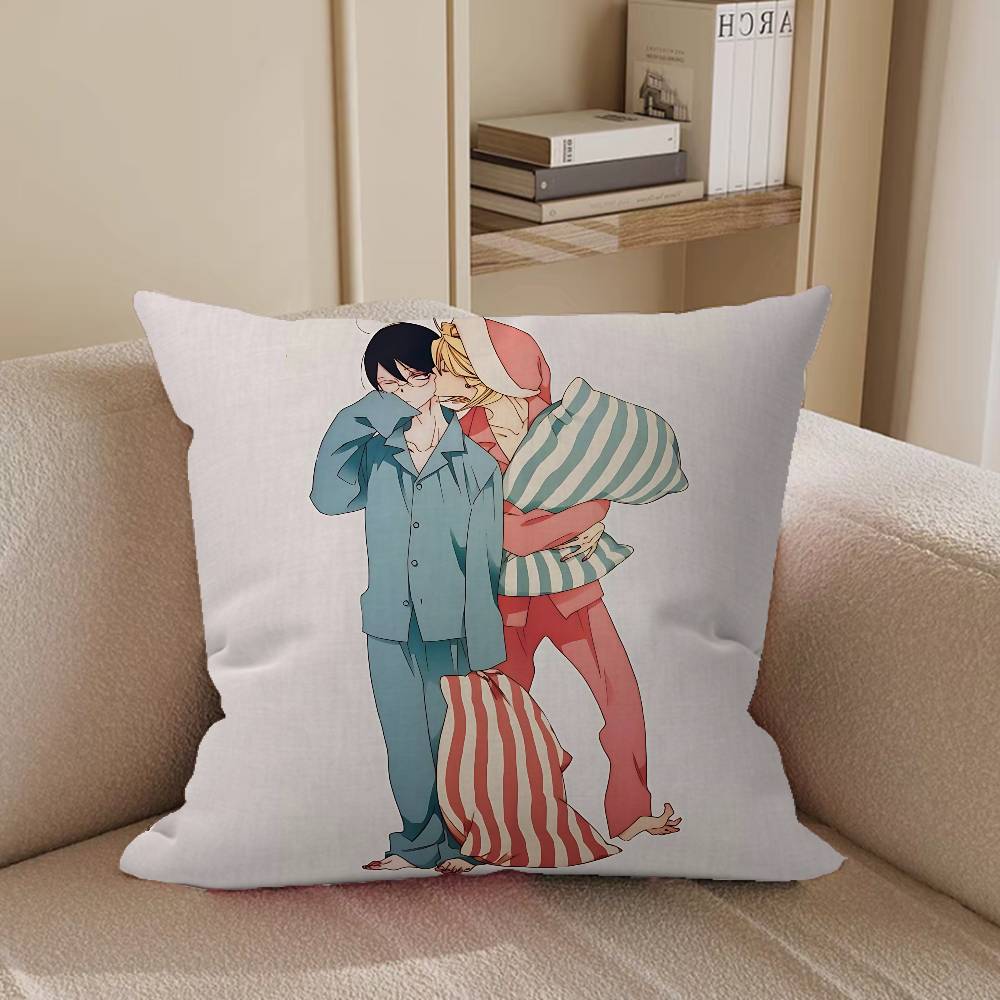 

Kusakabe CARTOON HikariS Pillowcase Toon Gift Cushion Cover Bedroom Home Sofa Chair Seat Decor Pillow Case 16x16Inch
