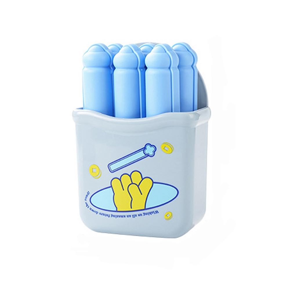 

6Pcs Homemade Good Luck Sign Ice Cube Mold Non-Stick Ice Cube Organizer Ice Cube Maker DIY синий