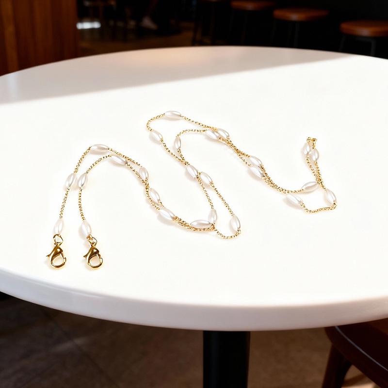 Glass Chain Necklace: Stylish Metal Lanyard for Glasses – Versatile Hip Hop Jewellery Accessory