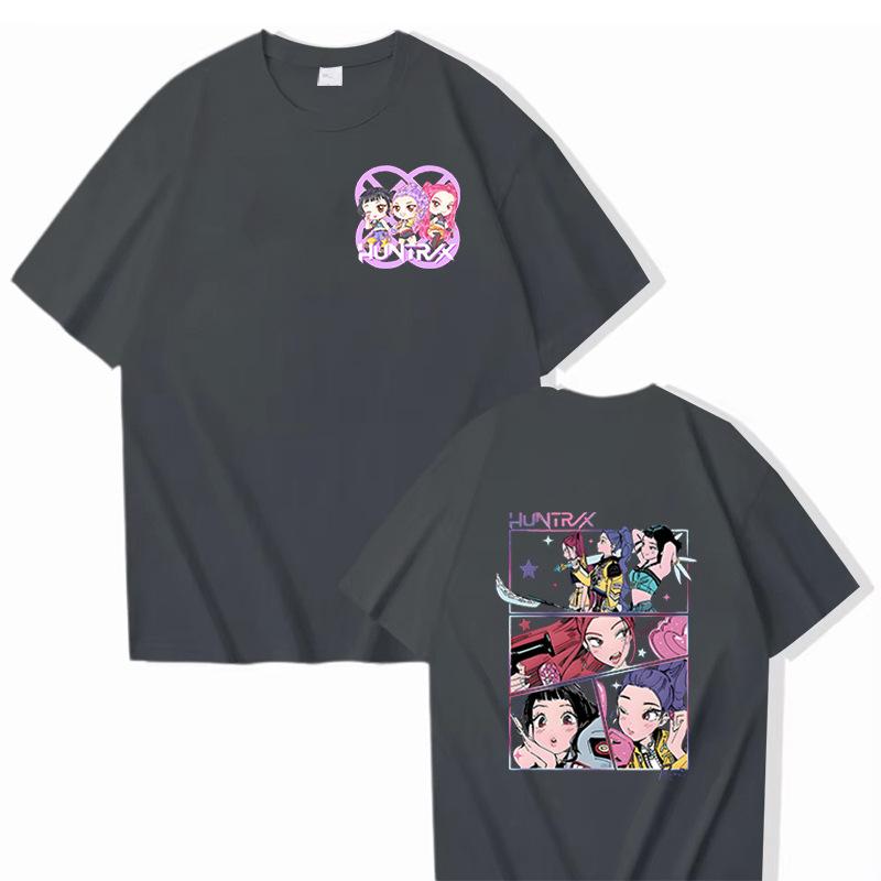 16 Colors Movie KPop Demon Hunters Rumi Mira Zoey Graphic Tshirts Men Women Korean Fashion Trend Streetwear Unisex Casual T-shirt