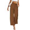 2026 Nuovi Pantaloni da Completo da Donna a Gamba Larga, Vita Alta con Bottoni Frontali, Pantaloni da Ufficio con Tasche, Pantaloni da Lavoro Primavera Estate