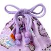 COLORFUL CANDY STYLE Girls' Drawstring Lunch Bag, Perfect for Middle and Elementary School Students, Stylish and Cute, Featuring Alice and the Wonderl