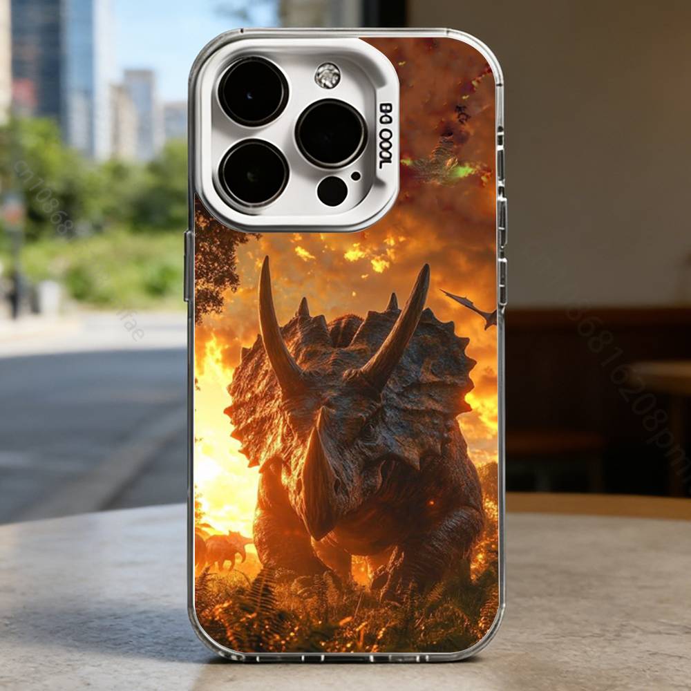 

Prehistoric Giants White Shockproof Phone Case For iPhone 17,16,15,14,13,12,11,Pro,XS,Max,Plus,Mini,SE iPhone13mini