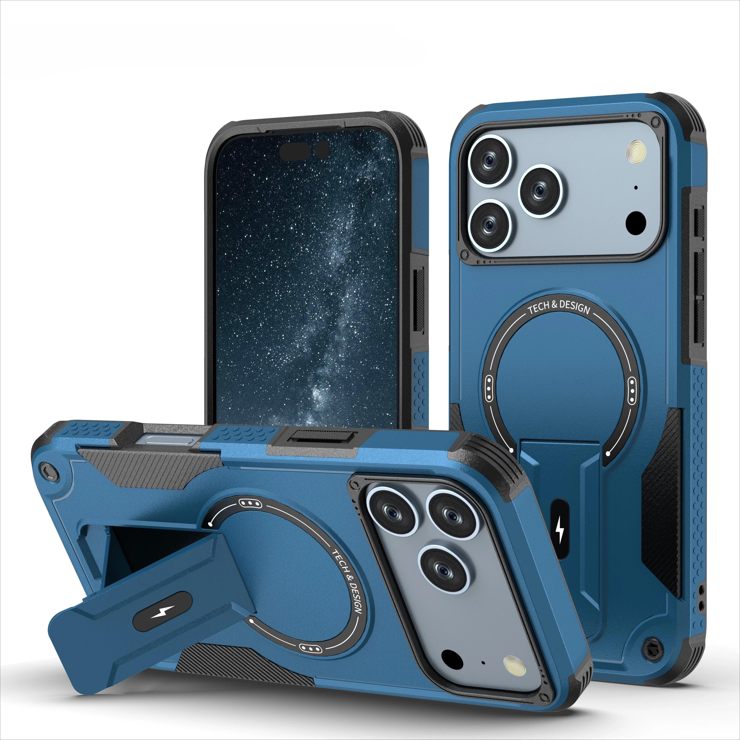 

Shockproof Accessories Stand Holder Function Case for Iphone 17 Pro Max Air Iphone17 16 15 14 Plus 13 12 Pro Iphone16 Iphone15 iPhone 15 Pro Max