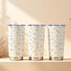 Car Tumbler 591ml Pet Medical Element Straw Cup Metal Drink Mug Insulated Travel Cup 20oz Car Straw Cup Tumbler With Lid