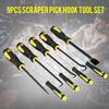 9PCS Long & Short Style Scraper Pick Hook Kit  Demolish small clips and rubber weatherstripping
