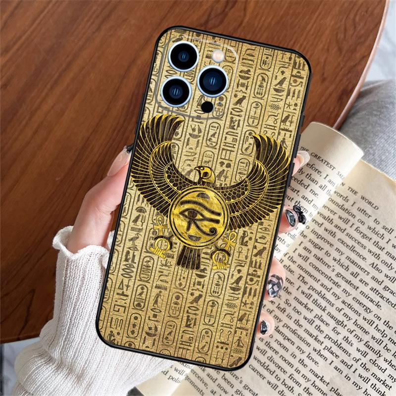 Egyptian Eye Of Horus Phone Case For iPhone 16 14 13 12 11 15 Pro Max Plus 12 13 Mini XR 16e Funda Silicone Cover