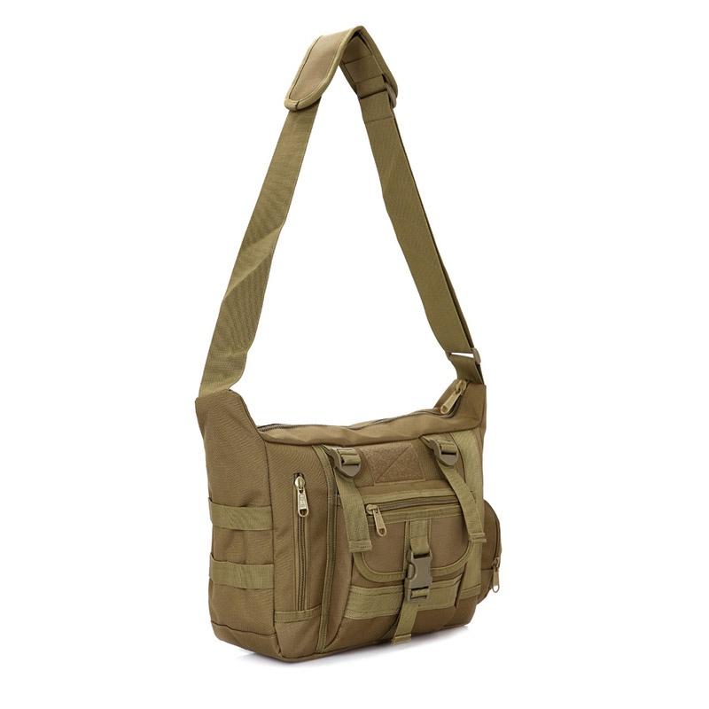 Versatile Tactical Messenger Bag For Outdoor Travel With Adjustable Shoulder Strap