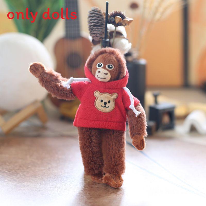 

Plush Monkey Keychain With Soft Cotton Filling For Kids And Collectors червоний