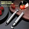 Tomato Strainer Remover Stainless Steel Removal Corer Tomato Strawberry Sprout Remover Seed Extractor Easy Handling Fruit Peeler