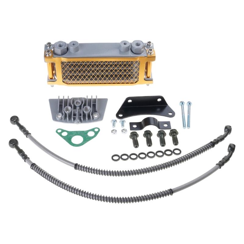 Motorcycle Cooling Radiator Engine Kit Universal for KLX 50 70 90 110 125 140CC Dirt Pit Modification Oil Coolers