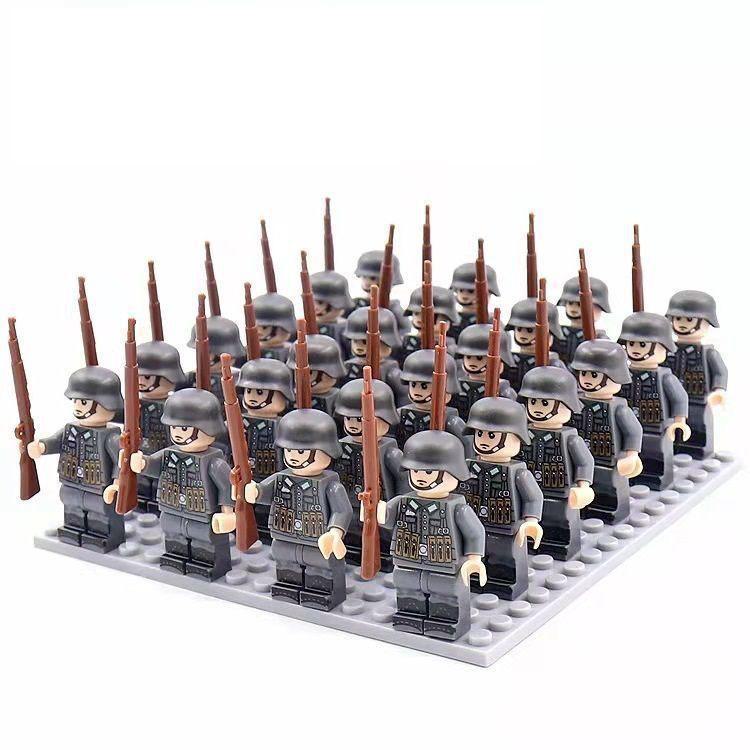 WWII Military Building Blocks Soldiers Assembly Toy Set