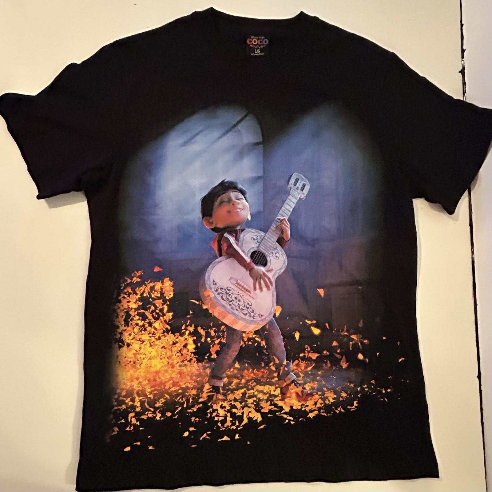 Disney x Pixar x Shoe Palace Coco Miguel men s t-shirt sz L dia de los muertos S разноцветный