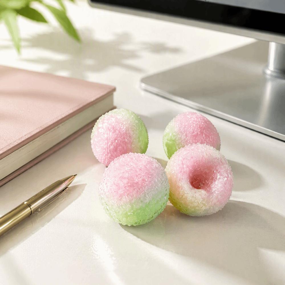 Slow Rebound Crispy Skin Ball Slow Rising Cracking Squishy Toy Moldable Squeeze Ball  Hand Exercise