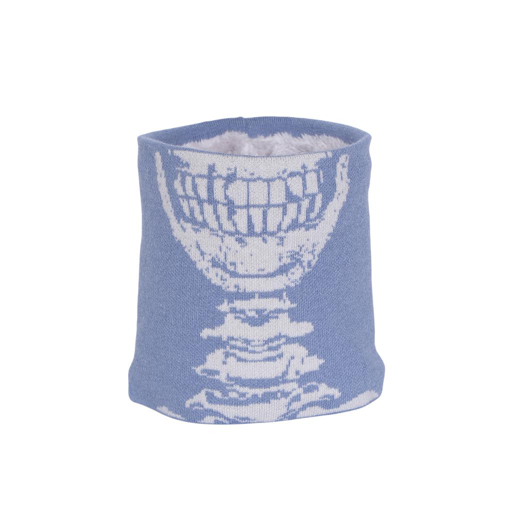 Men Women Cashmere Thickened Winter Neckerchief Halloween Party Skull Face Towel Windproof Neck Gaiter Cover Fashion Warm Scarf