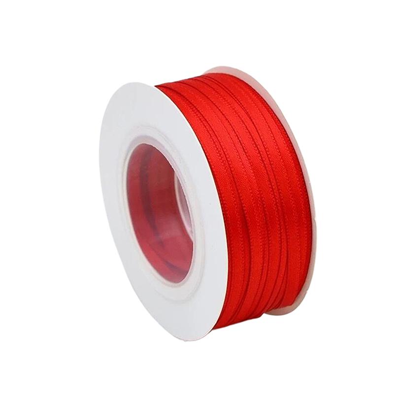 

Ширина 3 мм Двусторонняя полиэстеровая лента Двусторонняя полиэстеровая лента Лента для подарочной упаковки Украшения для свадебной вечеринки красный