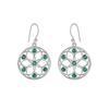 Green Zircon Pendant Earring Set, 925 Sterling Silver Handmade Jewelry, Silver Women Jewelry, Gift For Her An0446-384