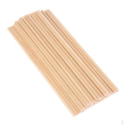 Unpainted Wooden Dowels Sticks Hardwood Cake Pins