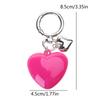 Stylish Keychain with Large Heart Pendant Dainty Heart Keyring Stylish Key Chain Delicate Decoration for Key and Bag