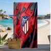 Atletico Madrid Bedrucktes Strandtuch Schnelltrocknendes Weiches Handtuch Tragbare Große Rechteckige Stranddecke für Reisen Schwimmbad