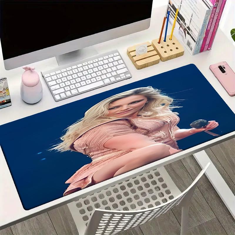 Helene Fischer Theme Mouse Pad, Non Slip Rubber Base, Multifunctional Office & Home Decor, Perfect for Workspace Personalization.