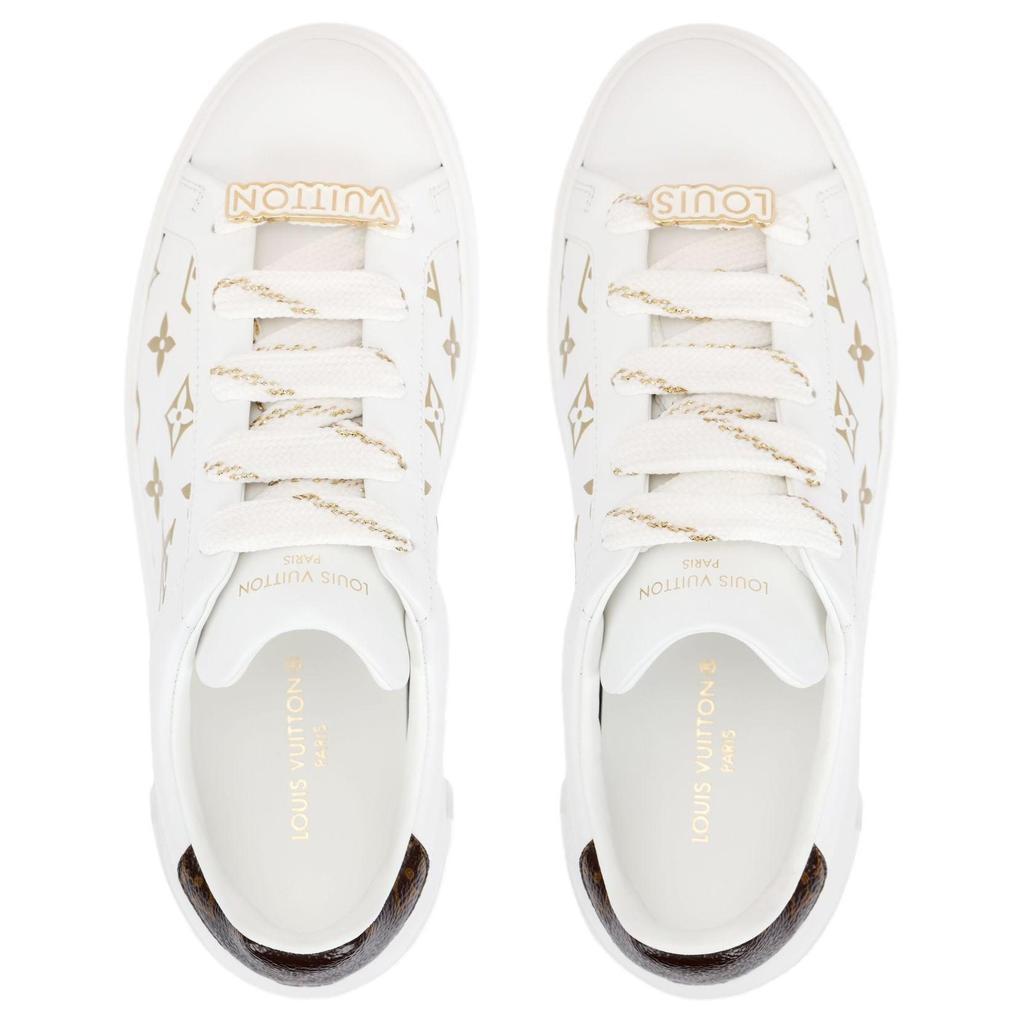 Louis Vuitton Sneakers Time Out 'Bianche Con Monogramma Oro' Donna 1A9HAV