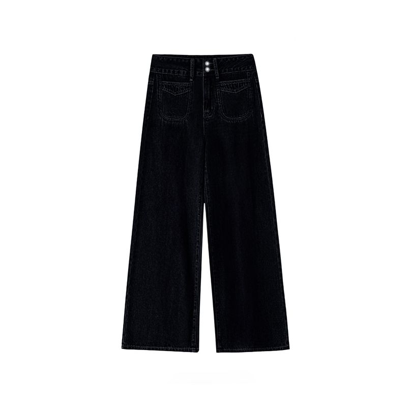 mm Retro Blue Fat Sister Pear Shapes Denim Black M