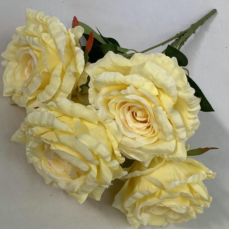 Silk Rose Artificial Flowers Bouquet Wedding Decor Home Photography Floral Prop